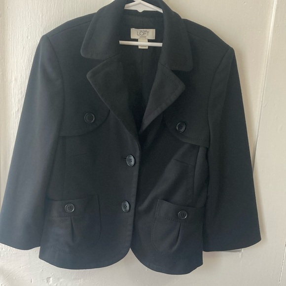 LOFT Jackets & Blazers - LOFT Black Classic Blazer with Structured Silhouette